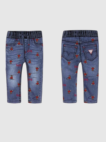 Jeans Guess Menino Regular Stretch Denim Pants W/ Jeans Guess Menino Regular Stretch Denim Pants W/