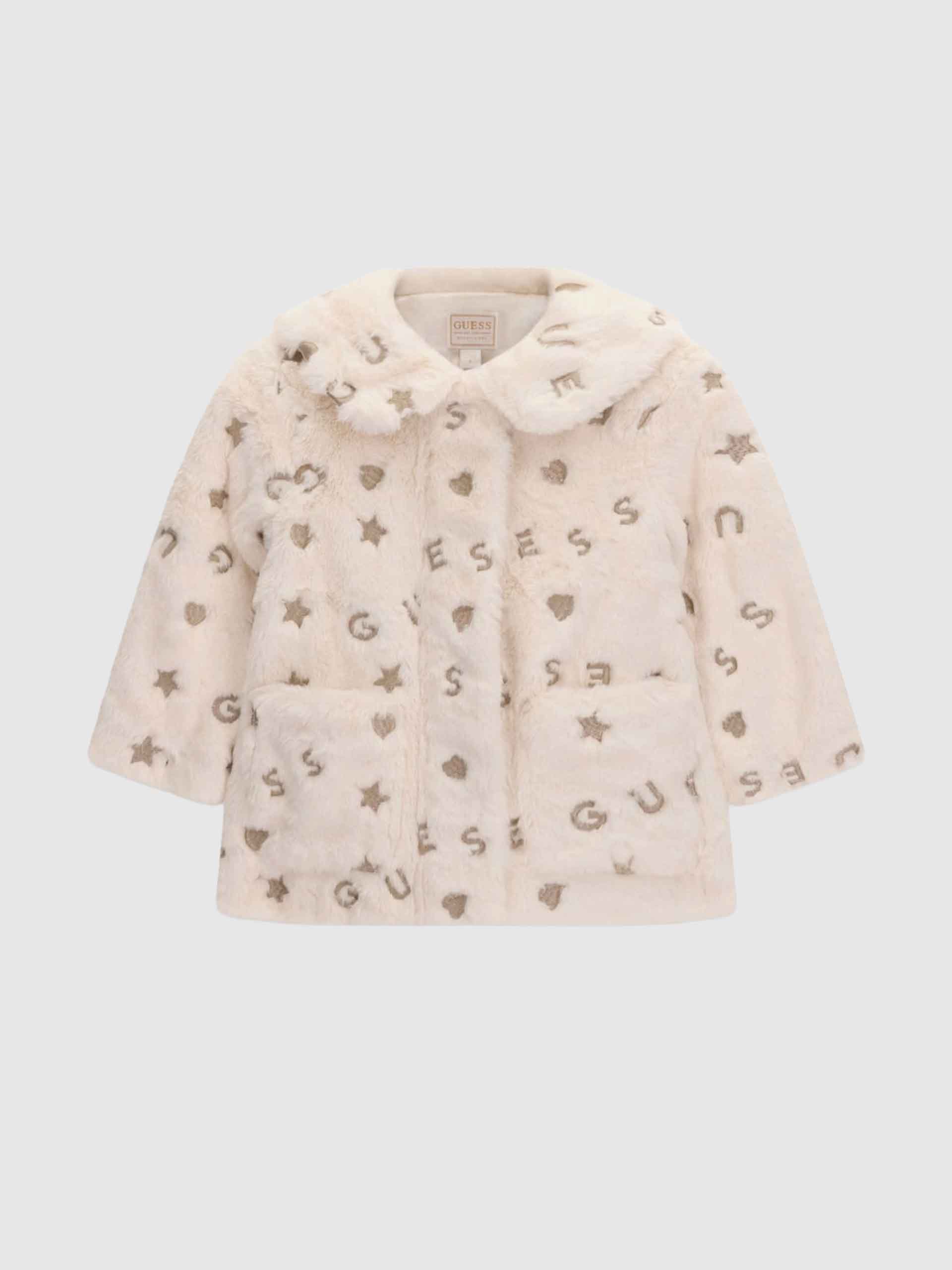 Casaco Guess Menina Faux Fur Ls Jacket W/zip