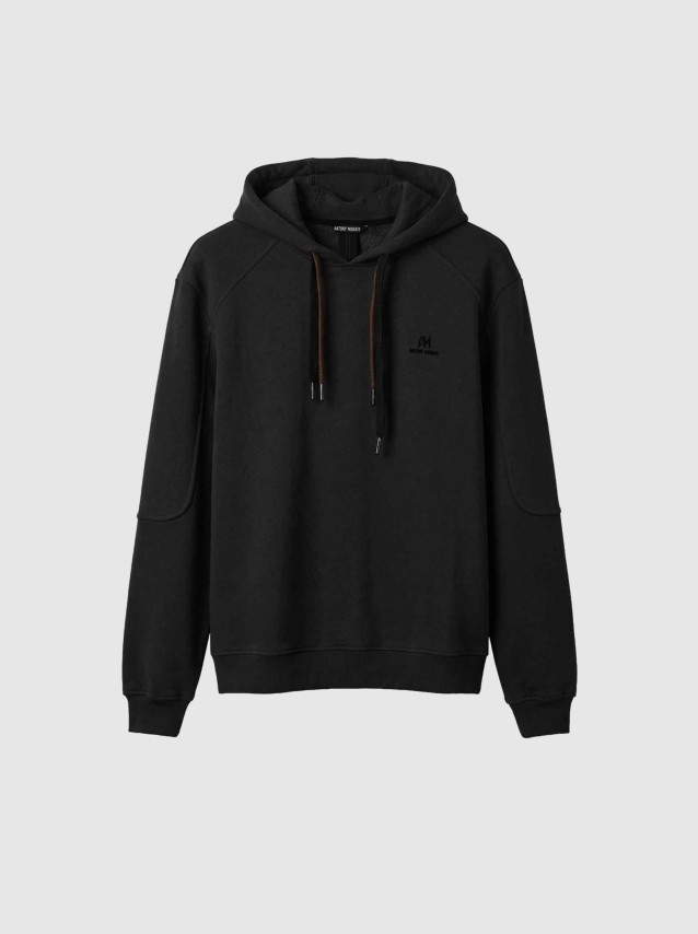 Sweatshirt Antony Morato Homem Hoodie Boxy Fit In Terry Cotton Fabric With Logo In Flock Rubber Prin