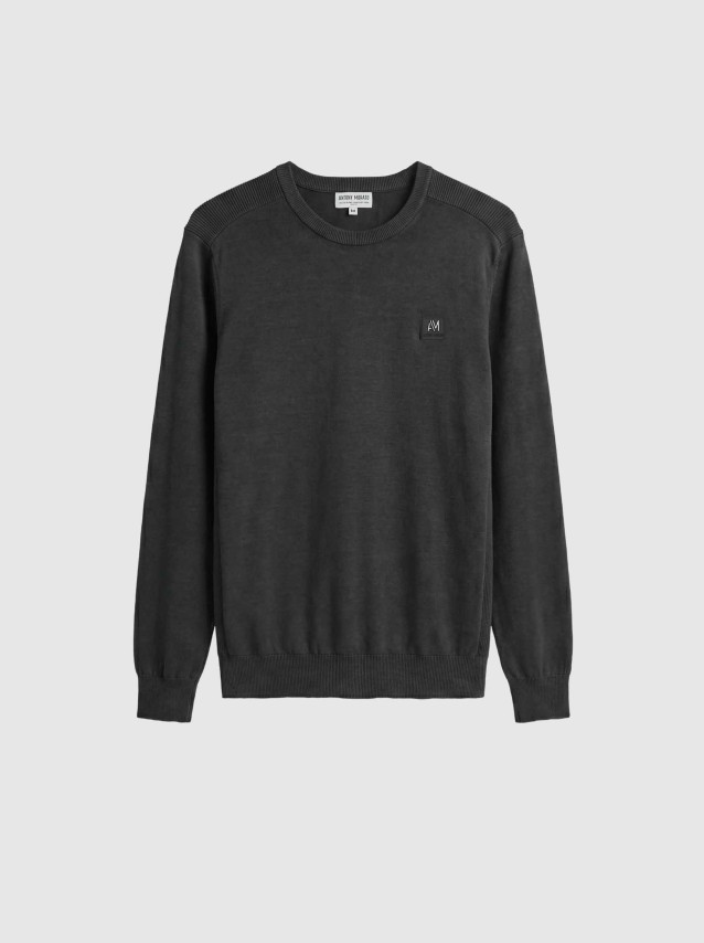 Camisola Antony Morato Homem Sweater Round Collar Long Sleeves Slim Fit In Viscosa Blend Yarn With M