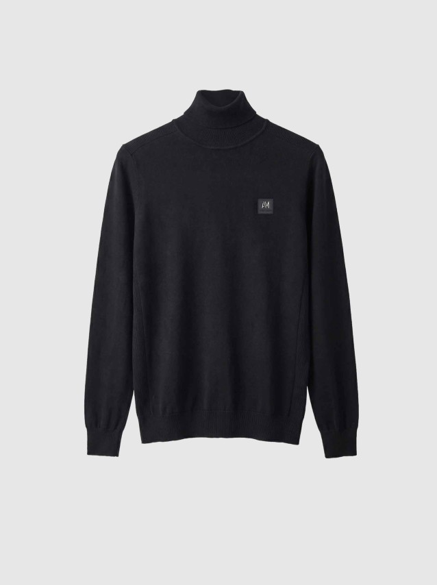 Camisola Antony Morato Homem Sweater Turtle Collar Long Sleeves Slim Fit In Filato Misto Viscosa Con