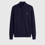 Casaco Antony Morato Homem Sweater Slim Fit In Viscosa Blend Yarn With Metal Logo Rubber Patch