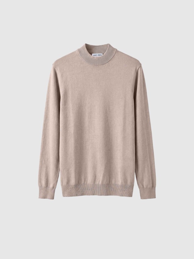 Camisola Antony Morato Homem Sweater Half Turtle Collar Slim Fit In Viscose Blend Yarn