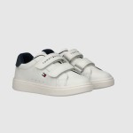 Sapatilha Tommy Hilfiger Menino Low Cut Velcro Sneaker White/blue