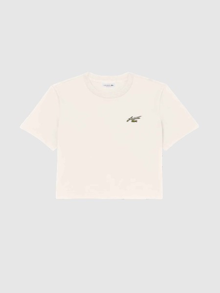 T-Shirt Lacoste Mulher Crewneck T-Shirts T-Shirt Lacoste Mulher Crewneck T-Shirts