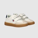 Sapatilha Tommy Hilfiger Menino Low Cut Velcro Sneaker Beige/off Wh