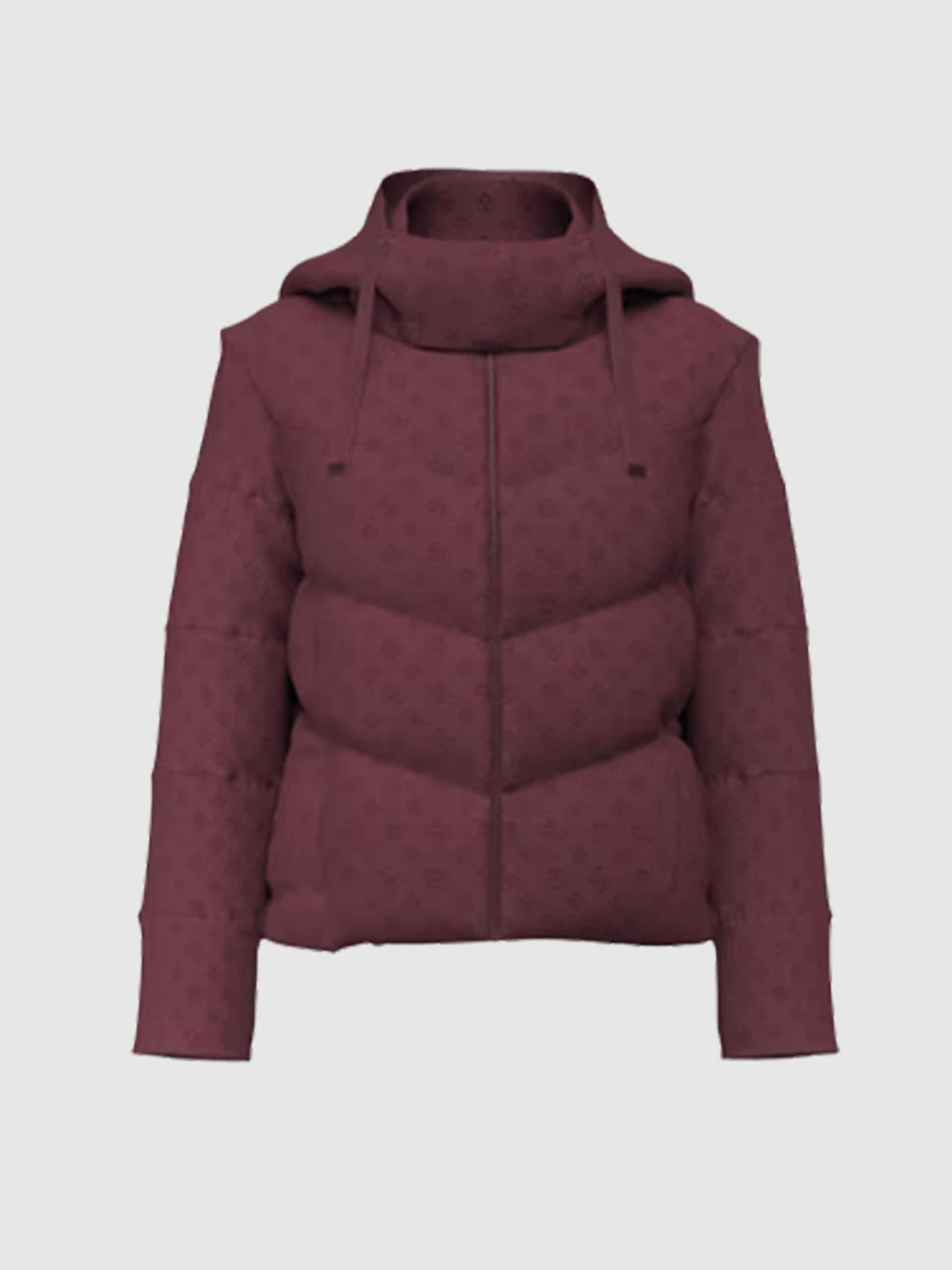 Kispo Guess Mulher New Daisy Crop Logo Puffer