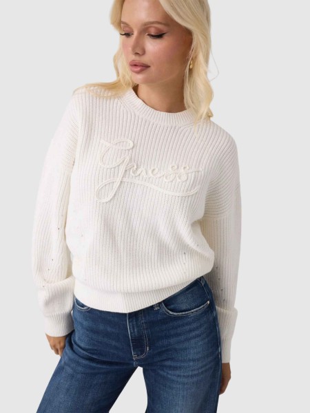Camisola Guess Mulher Ls Cn Faith Swtr