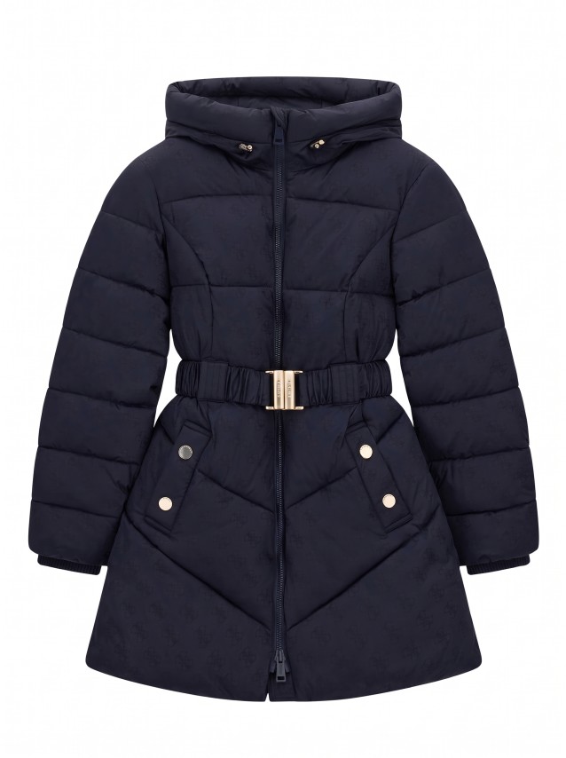 Kispo Guess Mulher New Imma Logo Midi Puffer