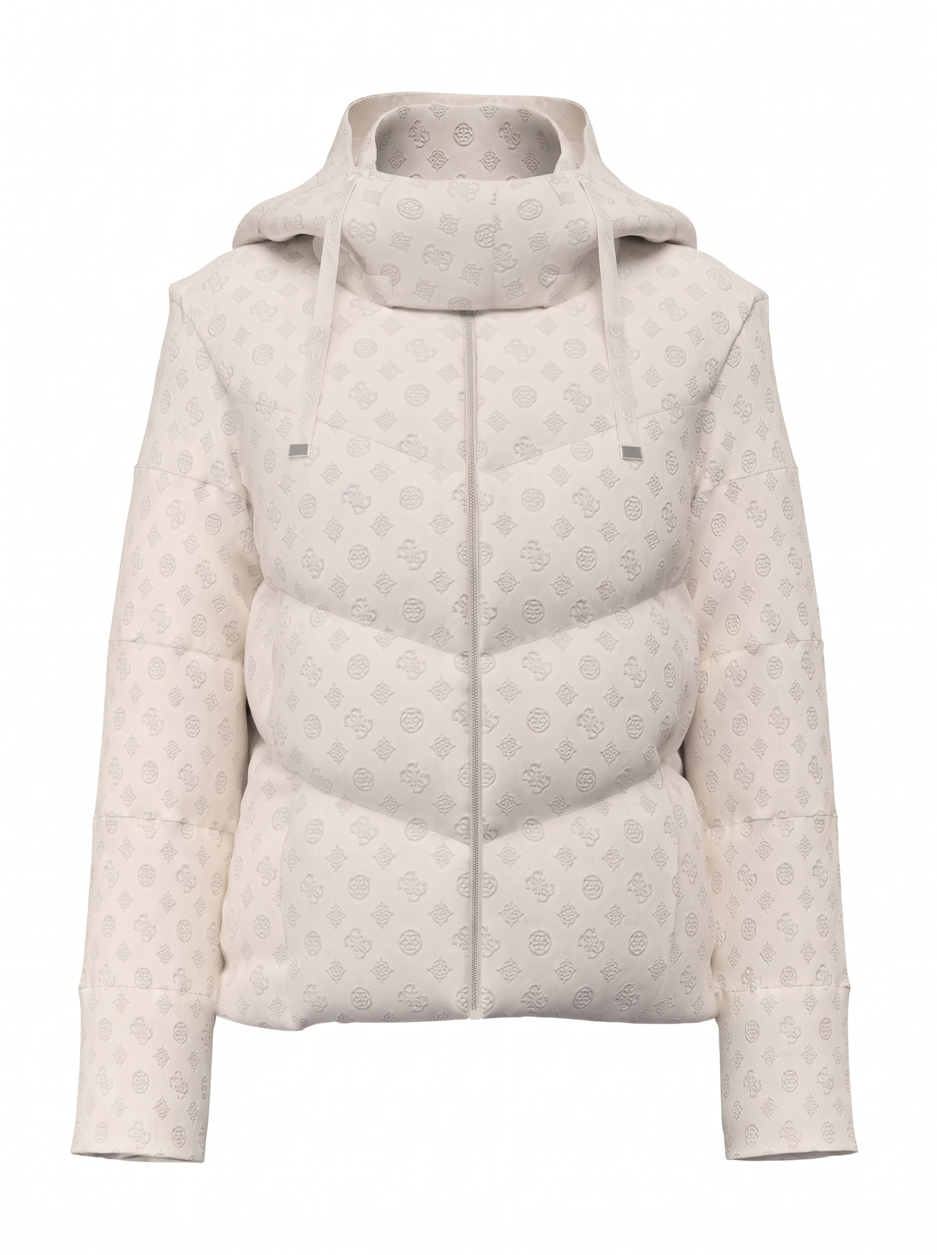 Kispo Guess Mulher New Daisy Crop Logo Puffer