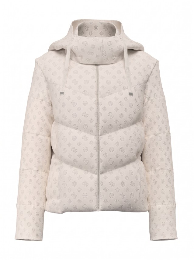 Kispo Guess Mulher New Daisy Crop Logo Puffer