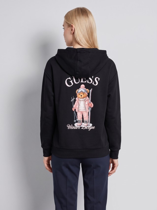 Sweatshirt Guess Mulher Fabrizia Hoodie Sweatshirt
