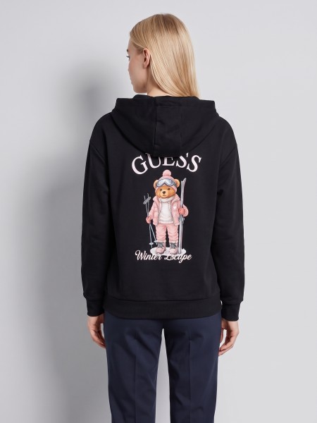 Sweatshirt Guess Mulher Fabrizia Hoodie Sweatshirt