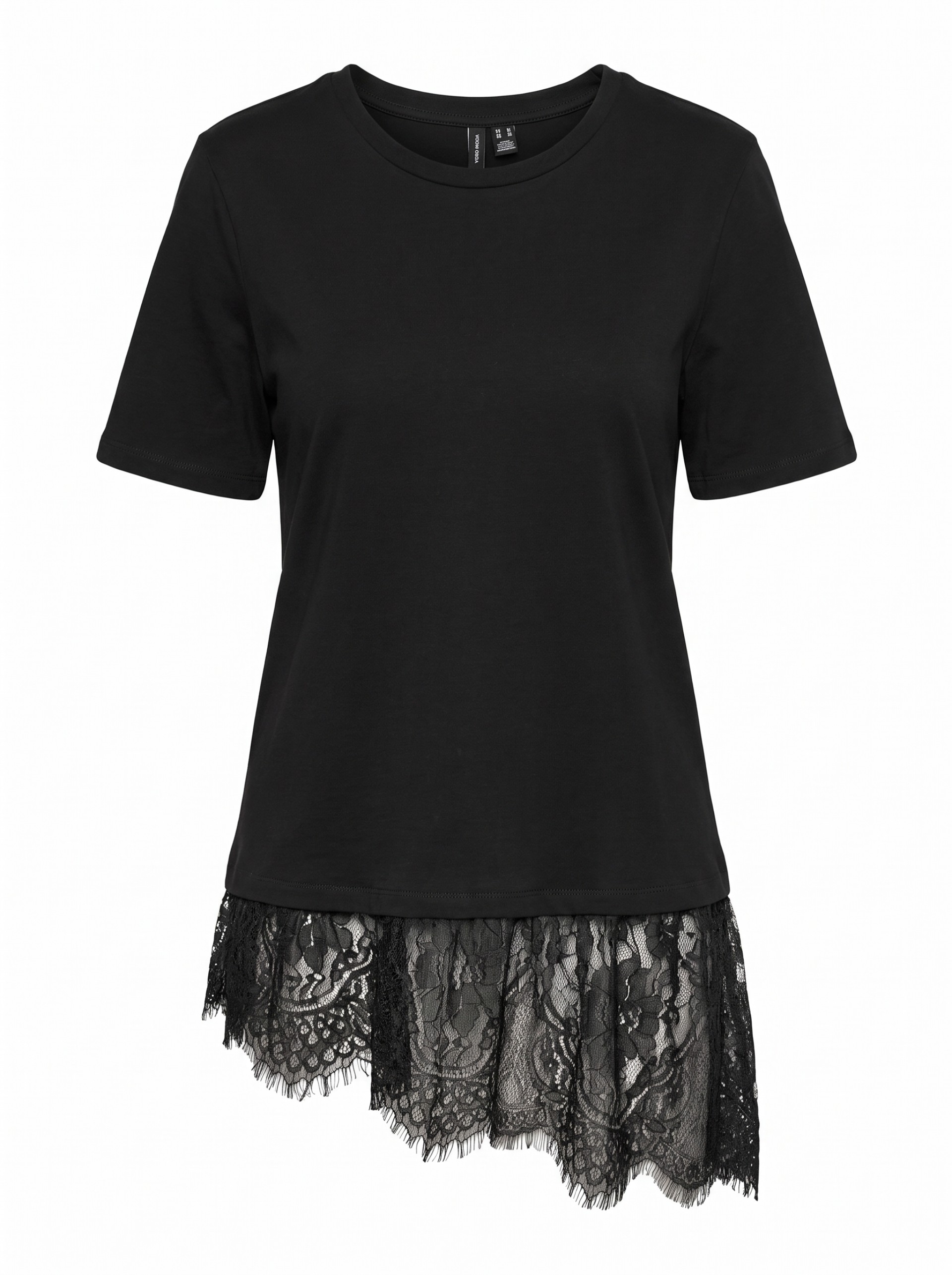 T-Shirt Vero Moda Mulher Vmbrit Ss O-Neck Lace T-Shirt Jrs