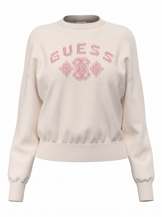 Camisola Guess Mulher Fabrizia Cn Sweatshirt