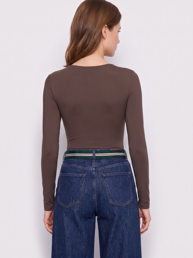 Body Guess Mulher Ls Cn Logo Zanita Body