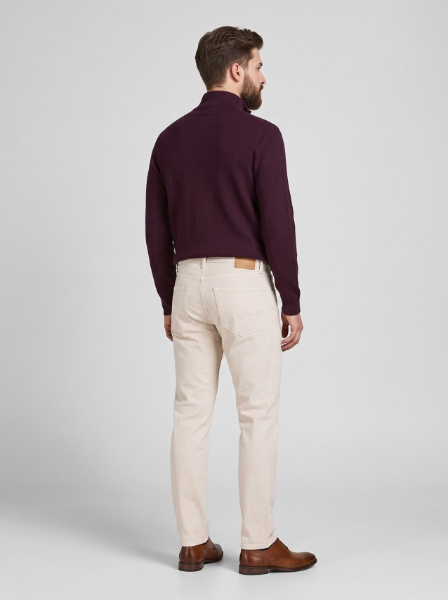 Camisola Jack & Jones Homem Jprblamilano Stitch Knit Half Zip Sn