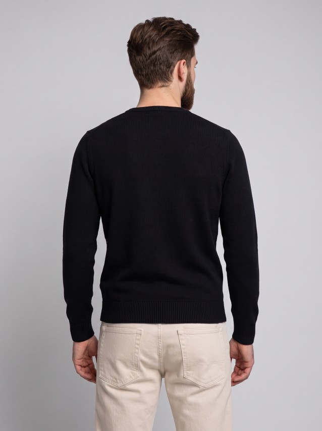 Camisola Guess Homem Noburo Cn Logo Reverse Ls Swtr