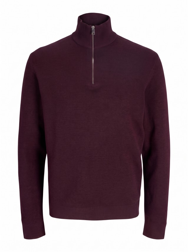 Camisola Jack & Jones Homem Jprblamilano Stitch Knit Half Zip Sn