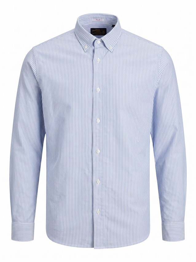 Camisa Jack & Jones Homem Jjeharvey Oxford L/s Shirt Noos