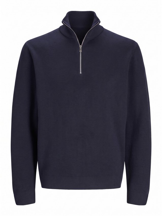 Camisola Jack & Jones Homem Jprblamilano Stitch Knit Half Zip Sn