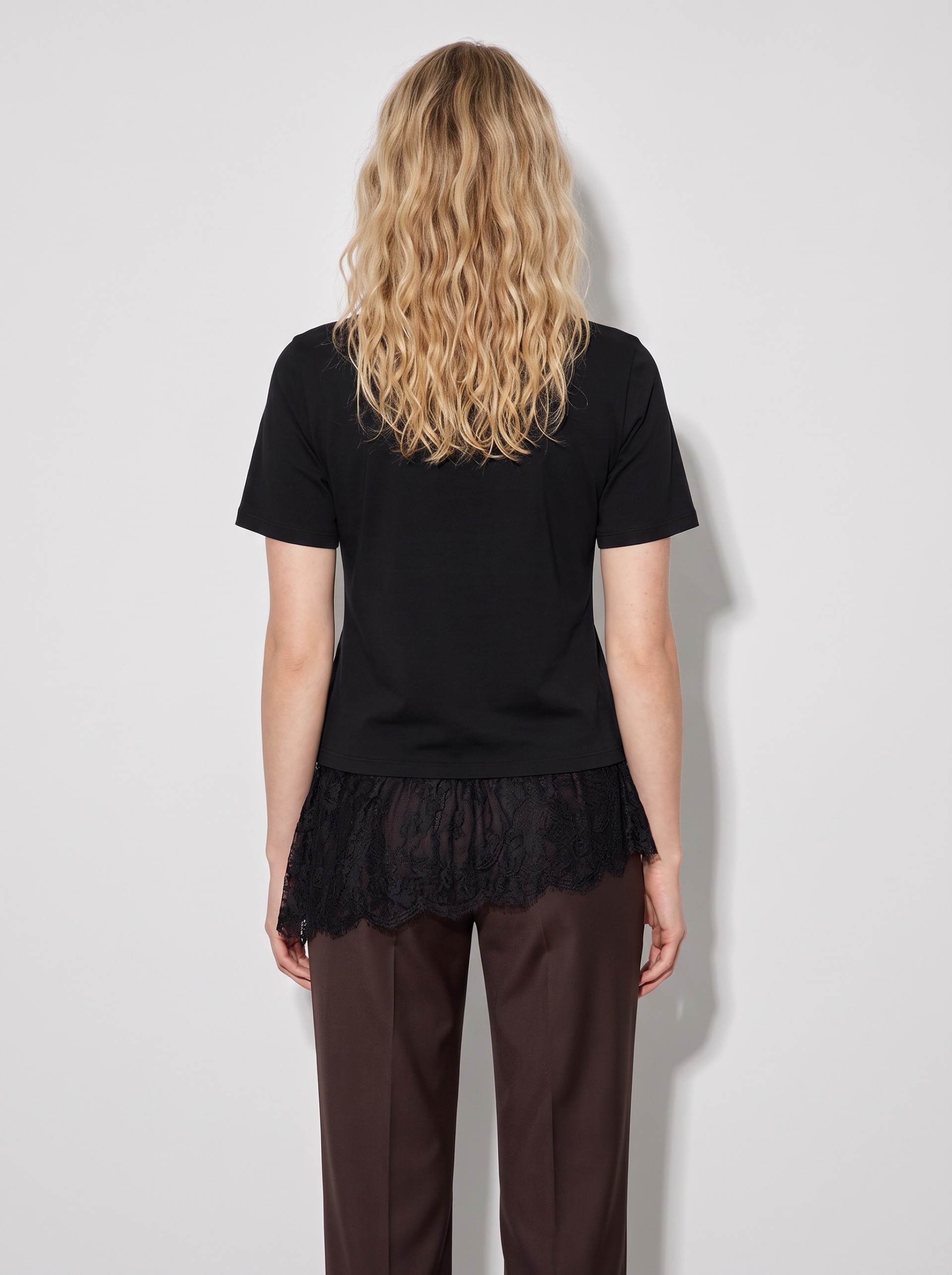 T-Shirt Vero Moda Mulher Vmbrit Ss O-Neck Lace T-Shirt Jrs
