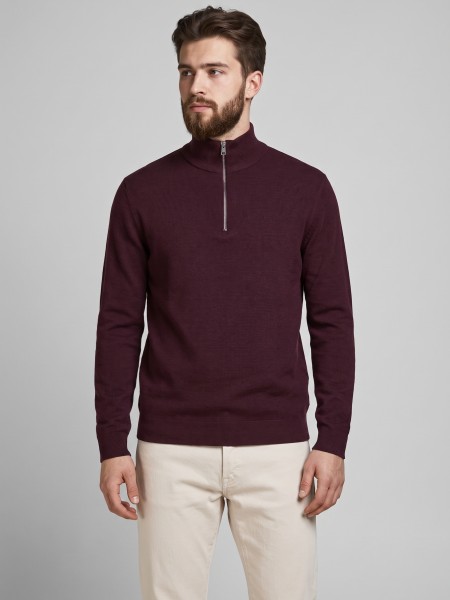 Camisola Jack & Jones Homem Jprblamilano Stitch Knit Half Zip Sn Camisola Jack & Jones Homem Jprblamilano Stitch Knit Half Zip Sn