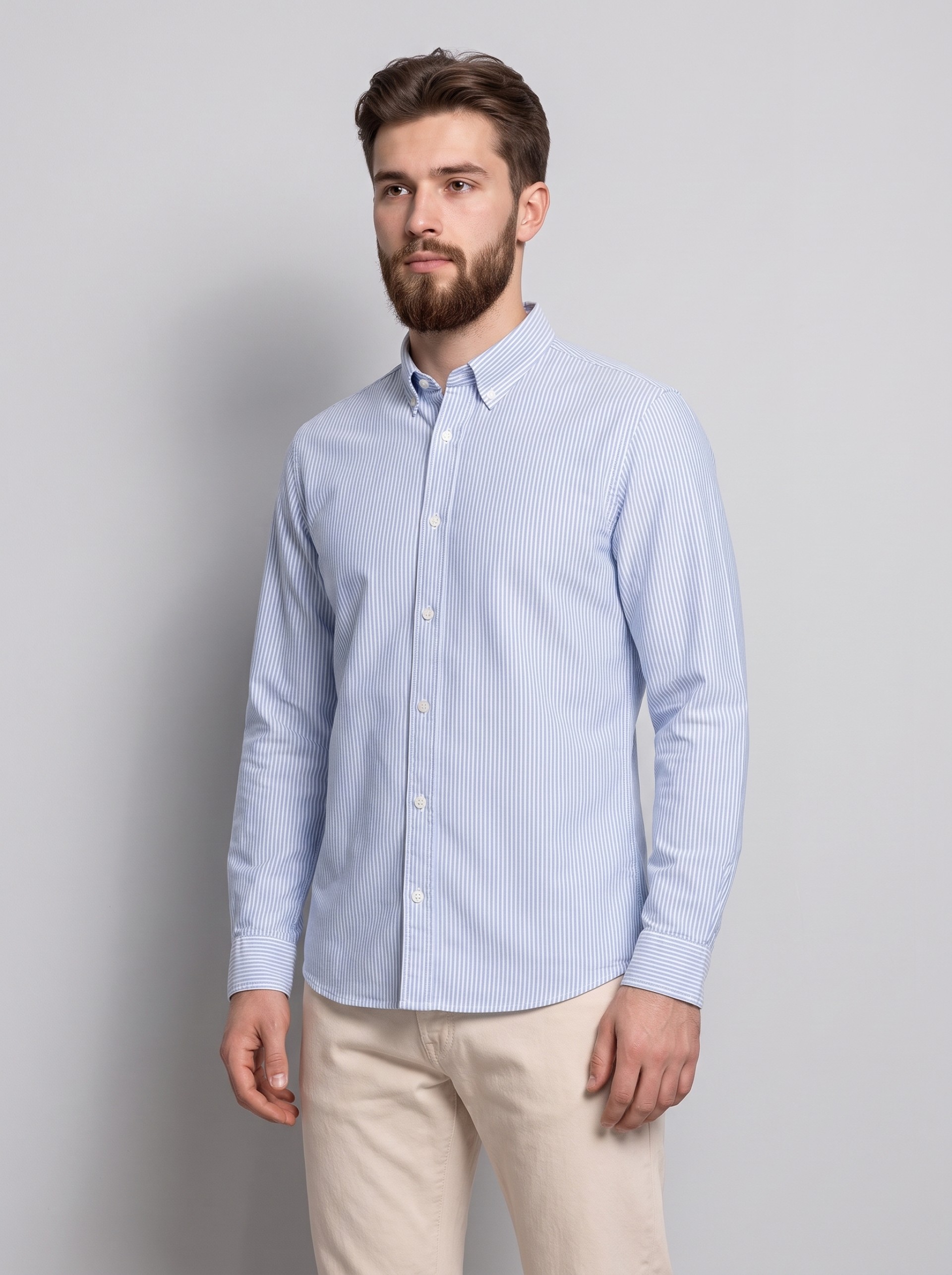 Camisa Jack & Jones Homem Jjeharvey Oxford L/s Shirt Noos