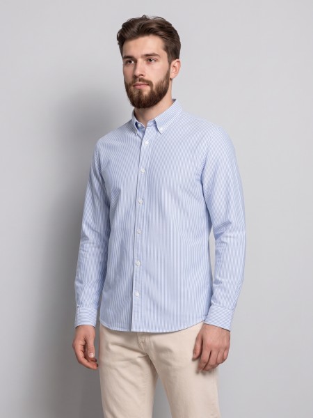 Camisa Jack & Jones Homem Jjeharvey Oxford L/s Shirt Noos