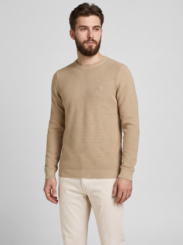 Camisola Jack & Jones Homem Jprbluryan Knit Crew Neck Ls