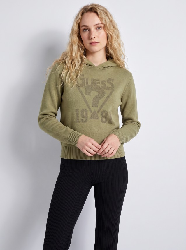 Sweatshirt Guess Menino Hooded Long Sleeve Sweater
