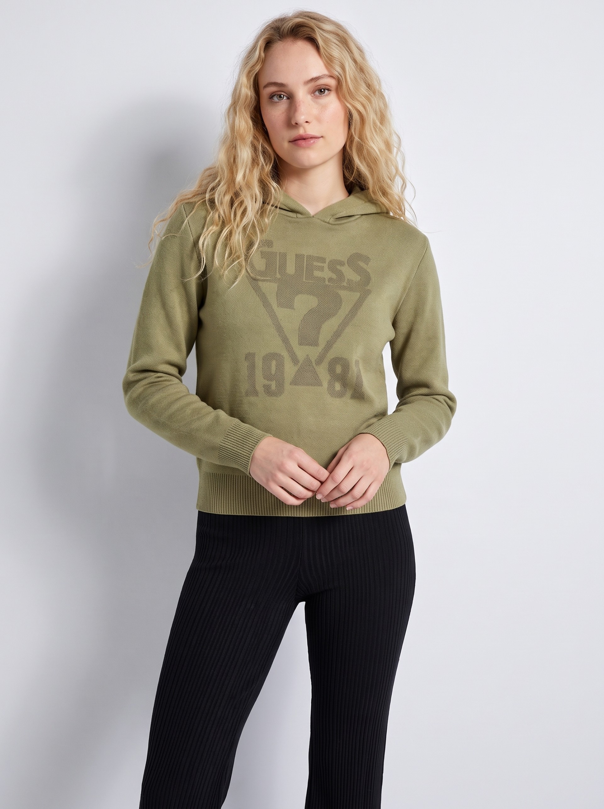 Sweatshirt Guess Menino Hooded Long Sleeve Sweater