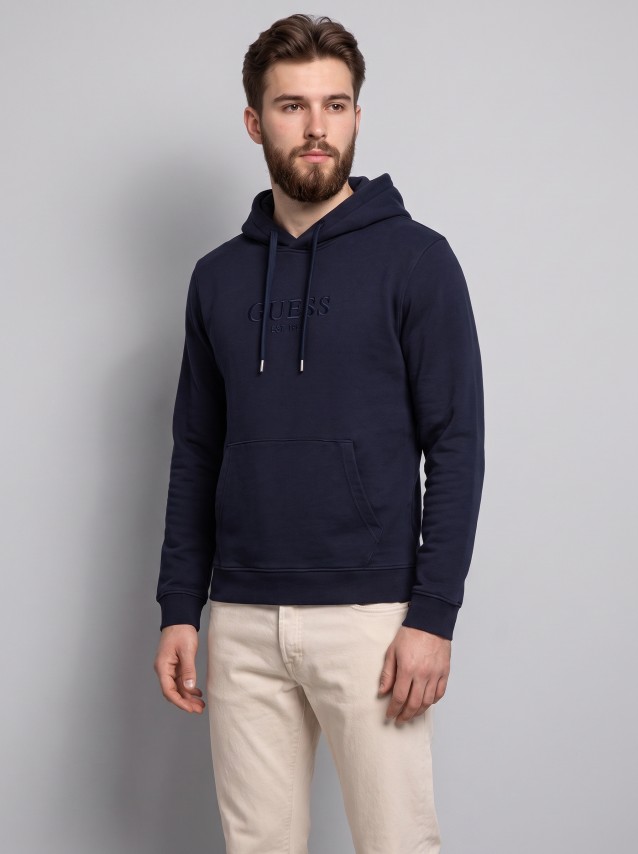 Sweatshirt Guess Homem Ls Logo Classic Hoodie