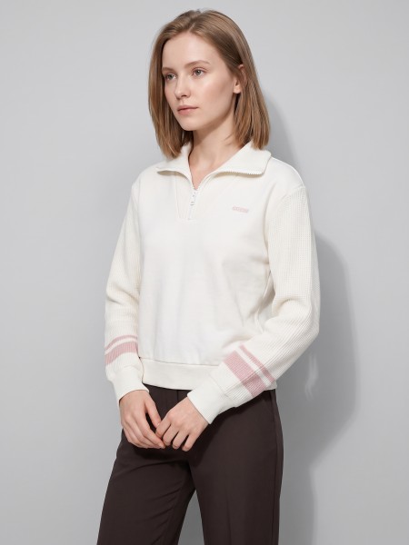 Sweatshirt Guess Mulher Fabrizia Half-Zip Sweatshirt