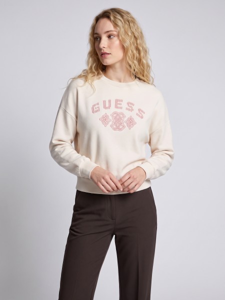 Camisola Guess Mulher Fabrizia Cn Sweatshirt