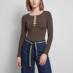 Body Guess Mulher Ls Cn Logo Zanita Body