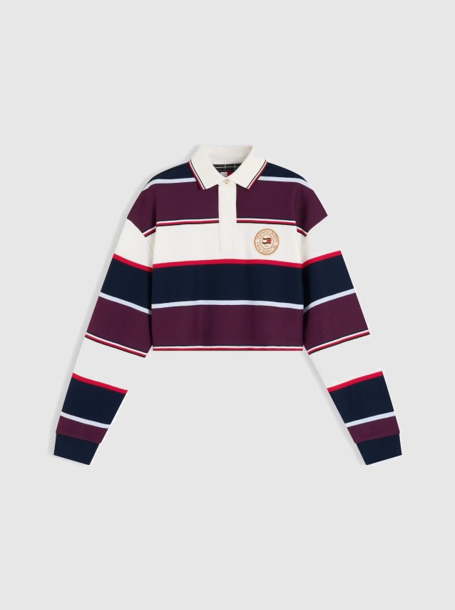 Camisola Tommy Jeans Mulher Tjw Crp Stripe Rugby