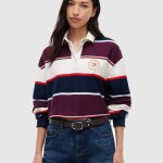Camisola Tommy Jeans Mulher Tjw Crp Stripe Rugby
