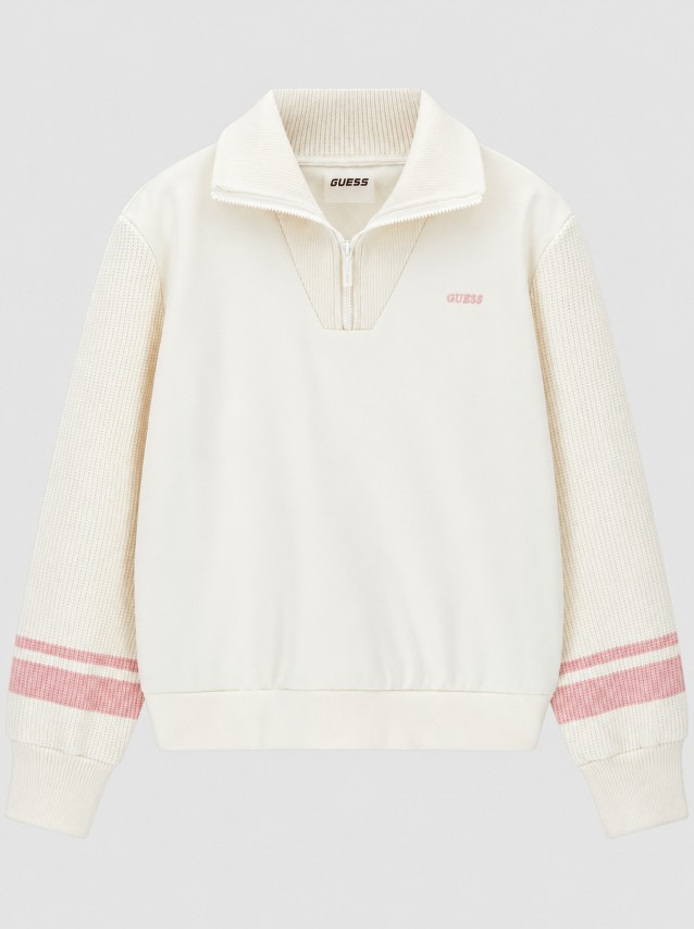 Sweatshirt Guess Mulher Fabrizia Half-Zip Sweatshirt