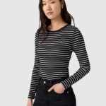 Camisola Levis Mulher Hayes Ls Tee Blacks