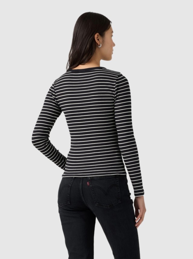 Camisola Levis Mulher Hayes Ls Tee Blacks