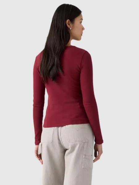 Camisola Levis Mulher Hayes Ls Tee Reds