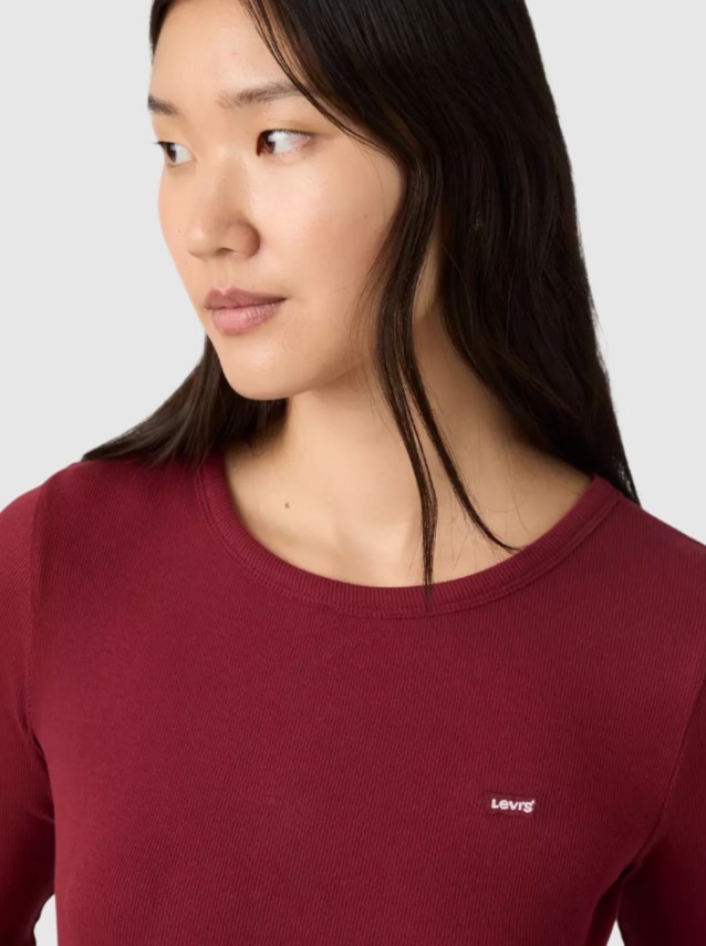 Camisola Levis Mulher Hayes Ls Tee Reds