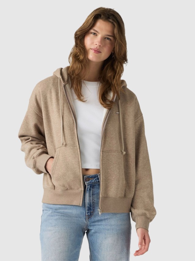 Casaco Levis Mulher Everyday Full Zip Hoodie Sweatshirt Browns