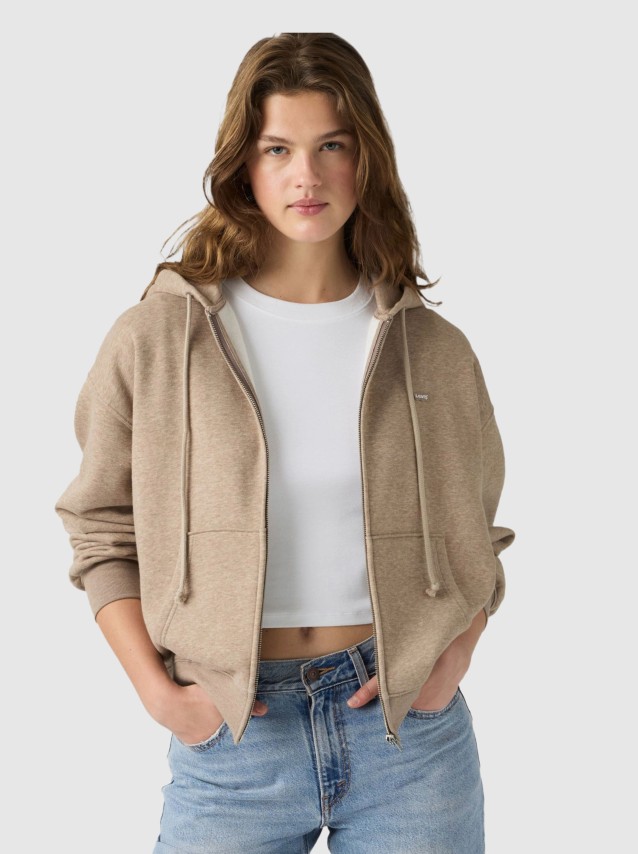 Casaco Levis Mulher Everyday Full Zip Hoodie Sweatshirt Browns