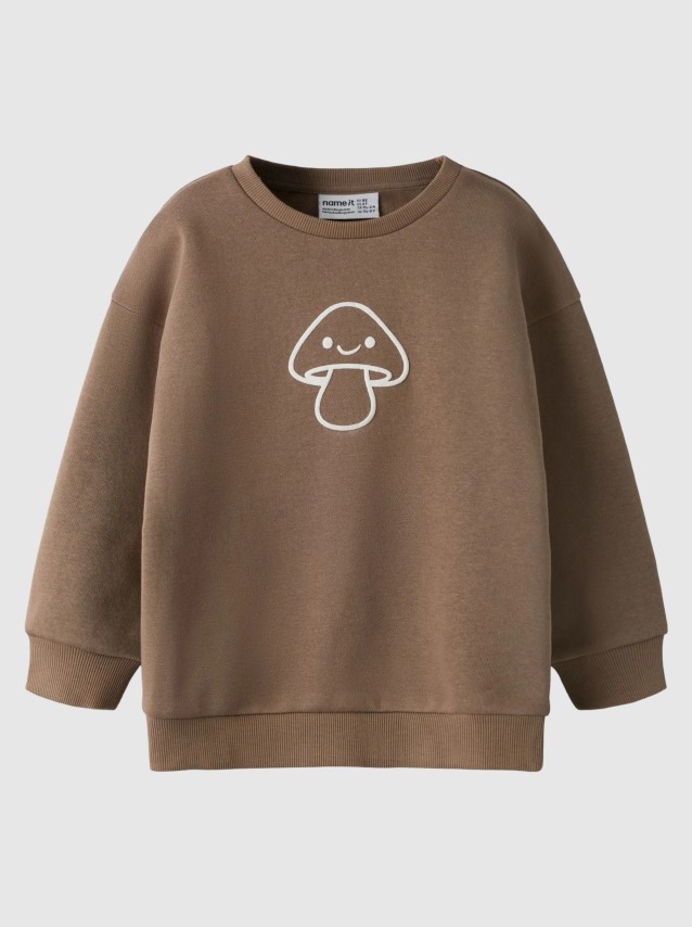 Sweatshirt Name It Menino Nmnriley Ls Rlx Sweat Bru Noos