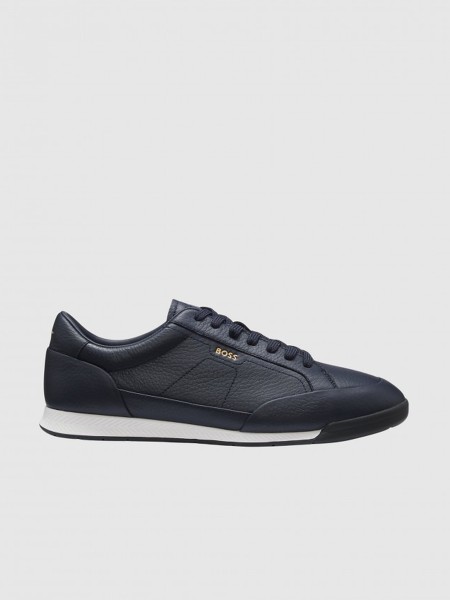 Sapatilha Boss Homem Leather Cow (10283653)