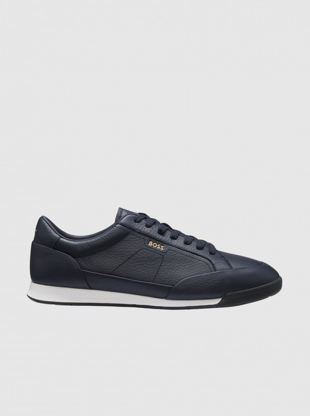 Sapatilha Boss Homem Leather Cow (10283653)