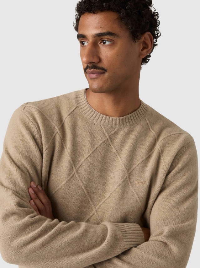 Camisola Levis Homem 2Original Hm Sweater Neutrals- Dimond