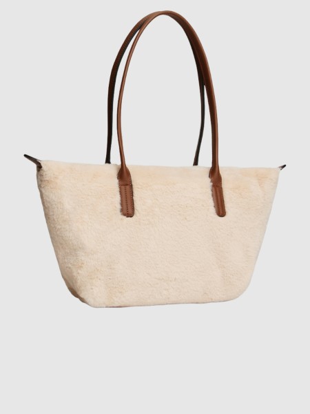 Mala Tommy Hilfiger Mulher Popette East West Tote Faux Fur Mala Tommy Hilfiger Mulher Popette East West Tote Faux Fur